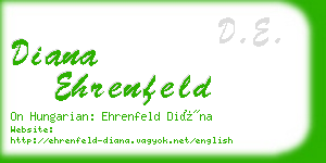 diana ehrenfeld business card